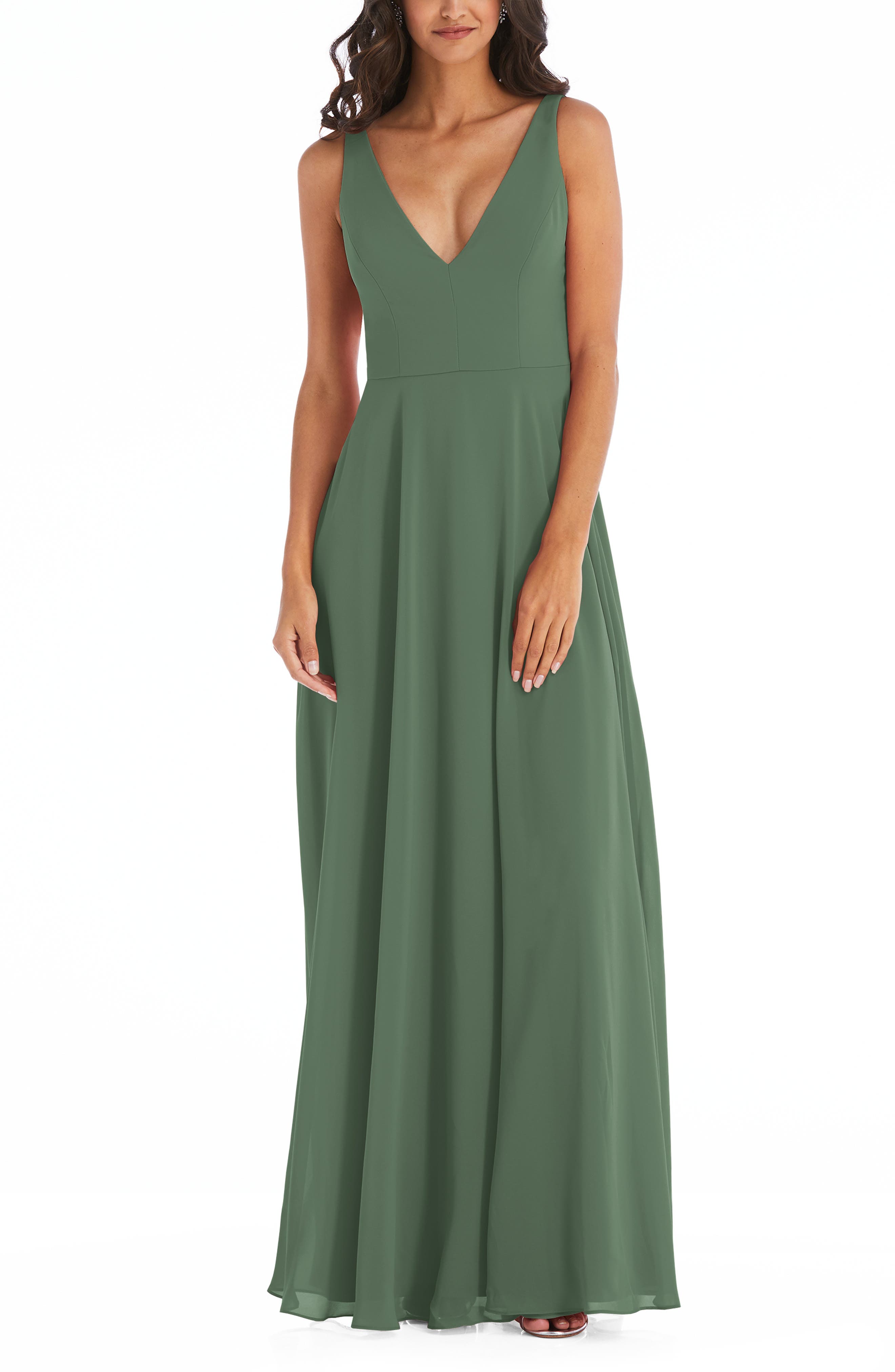 green chiffon dress | Nordstrom